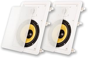 Acoustic Audio HD-650 in Wall 6.5" Speakers Home Theater Surround Sound Pair