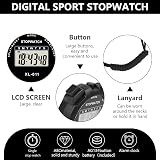 Vicloon Sport Stopwatch Timer Digital Large Display Multi Function view 5