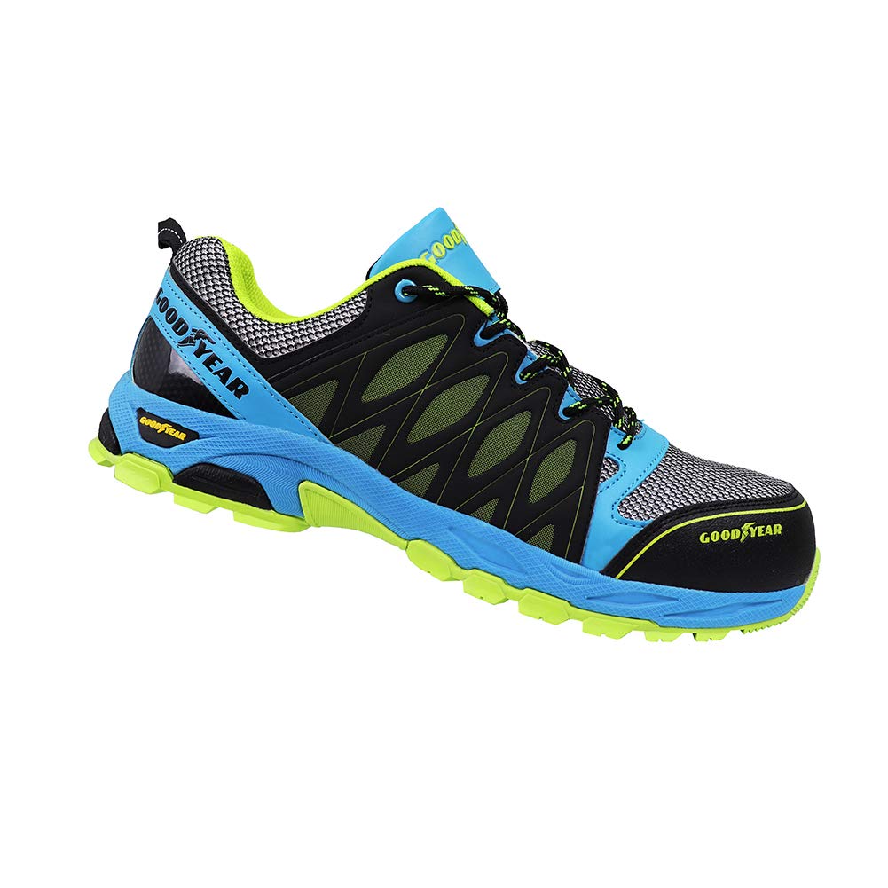 Goodyear Men’s Safety Shoes S1P SRA HRO Safety Rated Workwear Metal Free Lightweight Breathable Comfortable Work Trainers (Multi, 9 UK) - Image 4