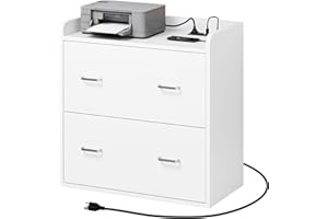 DWVO Heavy Duty Garage Storage Cabinets with Charging Station Locker Cabinet Living Room Modern Home Office Furniture Storage Organizer Cabinet, White