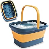 Collapsible Foot Bath – Advanced Foot Soaking Tub with Portable Design and Handle – Foldable Pedicure Foot Spa Bowl – Compact