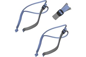 Tegneo Latest Version Headgear Compatible with Airfit P10/ N30, Adjustable Replacement Headgear for AirFit N30, Quick-fit Design, Soft Elastic Material, Blue, 2-Pack