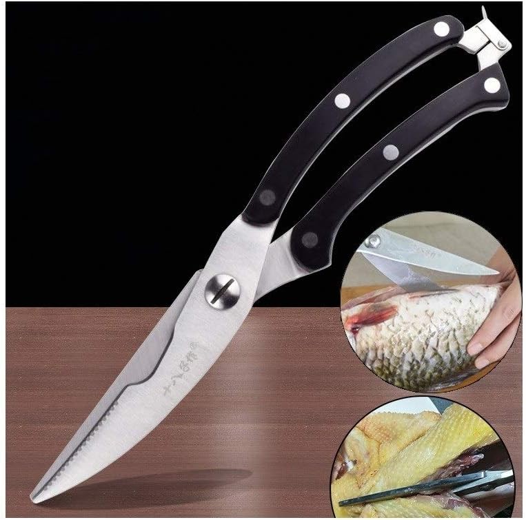 XZBBH Scissors, Kitchen Shears, Stainless Steel Multifunction Kitchen Bone Cutter, Cut Chicken