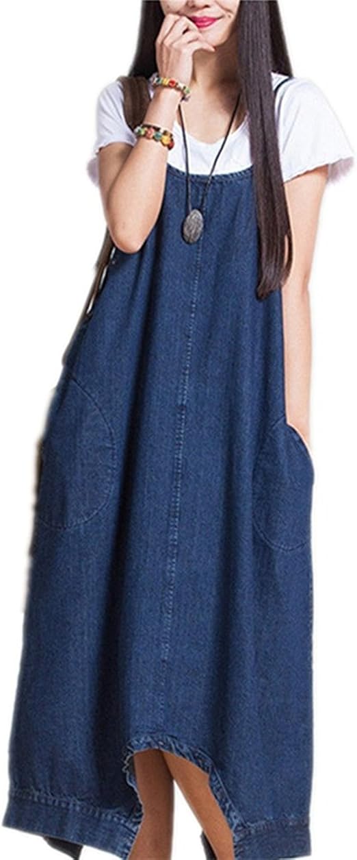 Amazon.com: Newfeeling Womens Denim Baggy Overall Dress and Jumpsuit: Clothing
