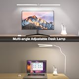 Hensam LED Desk Lamp Double Head with Clamp 12W 1400 Lumen 5 Color Modes view 4