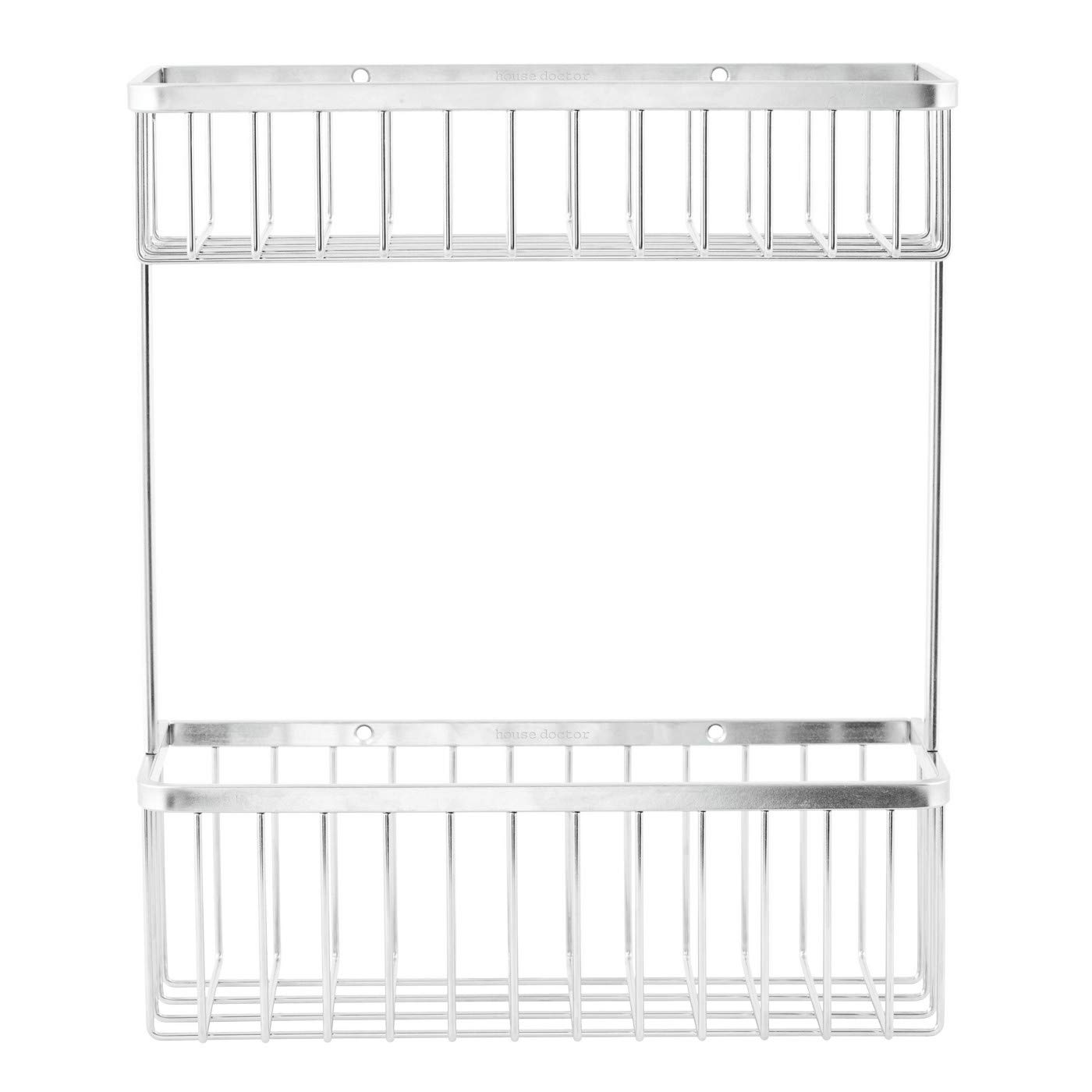 House Doctor Basket Bath Double, Silver, 28 x 11.5 cm