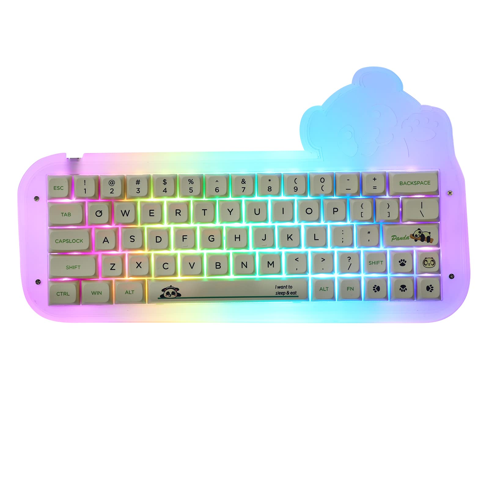 Mua EPOMAKER Mini Panda 64 DIY Gaming Keyboard Kit 60% Hot Swap RGB ...