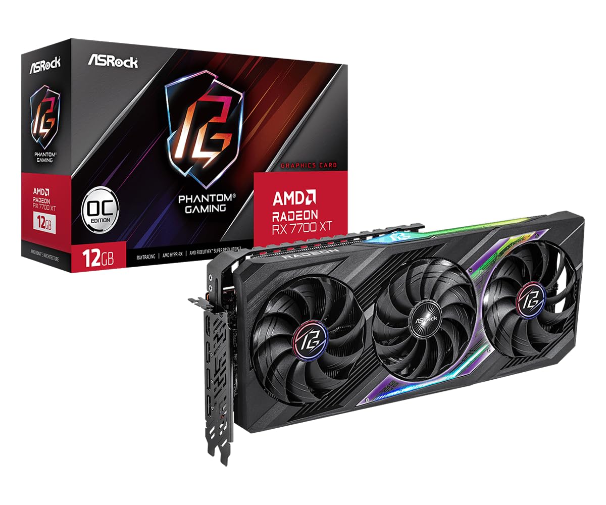 ASRock Radeon / RX7700XT Graphics Board GDDR6 12 GB