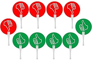 RadianceBiz Palettes of 10 Pieces, Answer Chart, Interaction Signs, Thumbs Up, Real and Fake Palettes for Classroom