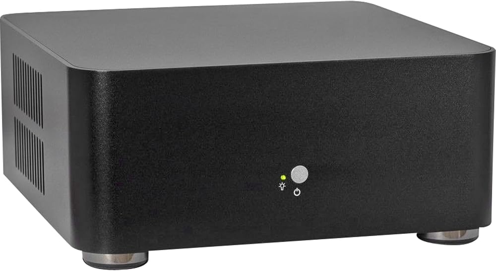 Inter-Tech A80 Black 60W ITX Mini PC Computer Case Aluminium Small Form Factor