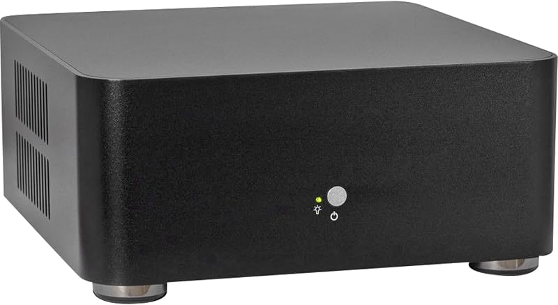 Inter-Tech A80 Black 60W ITX Mini PC Computer Case Aluminium Small Form Factor