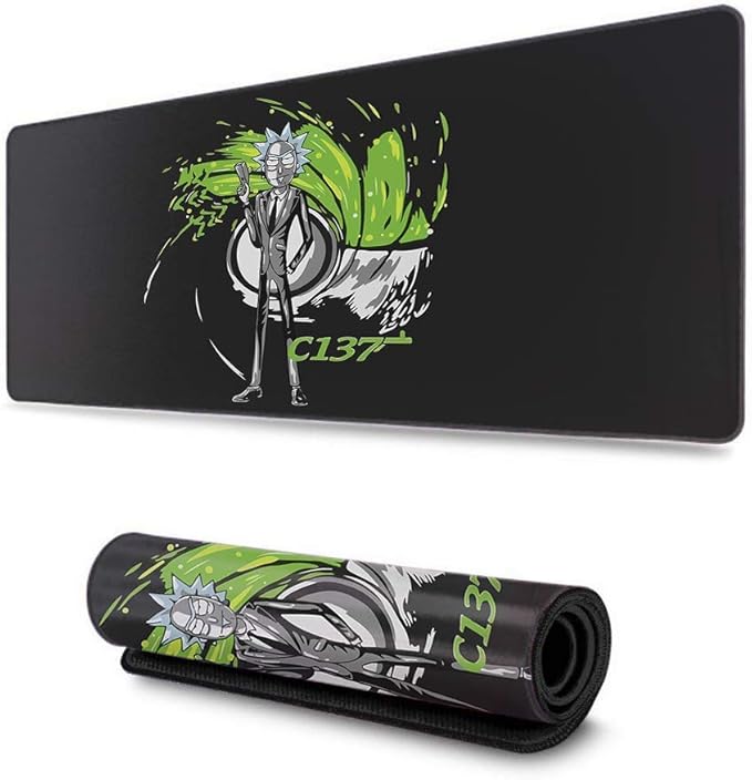 Rick Morty Alfombrilla de ratón Profesional para Juegos, Gruesa, Grande