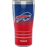 Tervis Traveler NFL Buffalo Bills - Ombre Triple Insulated Tumbler Travel Cup Keeps Drinks Cold & Hot, 20oz, Stainless Steel