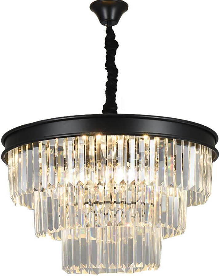 FMOGE Lámpara de araña de Cristal K9, luz Colgante Moderna de Gota de