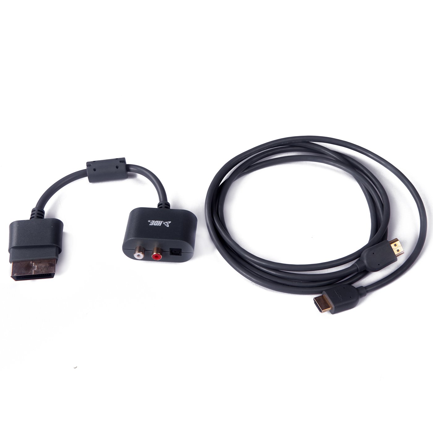 HDE RCA TOSLINK Adapter and HDMI Cable for Xbox 360 Consoles Audio