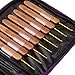 20pcs Bamboo Crochet Hooks Needles Knit Weave Craft Yarn Sewing Tools Knitting Bamboo Crochet Hook Set with Case