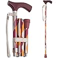 Switch Sticks Walking Cane for Men or Women, Foldable and Adjustable from 32-37 Inches, FSA and HSA Eligible, Waves