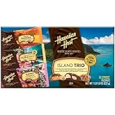 Hawaiian Host Island Trio &ndash; Maui Caramacs, AlohaMacs Milk, and MacNut Crunch &ndash; Chocolate Covered Macadamia Nut Gift Box &ndash; Premium Hawaiian Treats (30 Individually Wrapped Pieces)