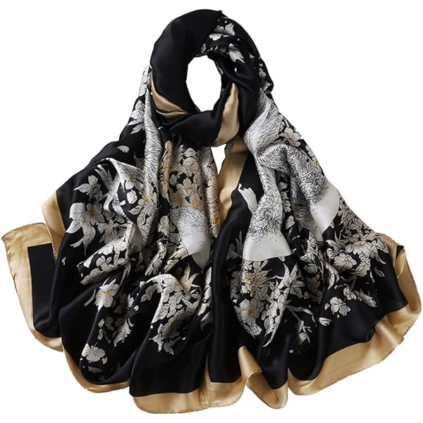stylesilove Tribal Elephant Tasseled Infinity Scarf. Black at
