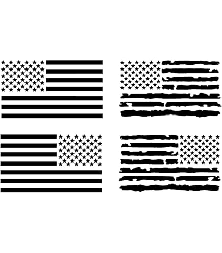 Reversed American Flag Clip Art Black And White