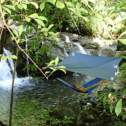 Hammock Rain Fly Camping Tarp by Legit Camping - Extra Large Hammock Tarp Fits Double Hammocks - Adventure in Any Weather - Great for Backpacking, Traveling, Hiking - XL 10’ - Durable, Easy Set Up - Thumbnail 4