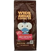 Wide Awake Coffee Donut Shop Blend Ground Coffee, 12 Ounce