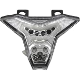 iTobest Integrated LED Taillight For Kawasaki Ninja 400 ZX6R ZX10R,Clear | Lens All-in-one Lamp With Tail, Brake Turn Signal Functions Direct Plug and Play Replacement For Kawasaki Z400 Motorcycles