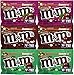 Variety Mix M&Ms Vote of Crunchy Espresso, Crunchy Raspberry and Crunchy Mint Sharing Size (6 pack of mms )
