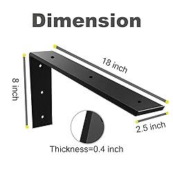 WINKER Countertop Support Bracket 6 Pack Heavy Duty