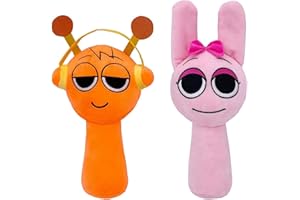 GENERIC SPR Plush Toys SPR Game Plushies SPR Plushes Soft and Funs Stuffed Toys Dolls for Fans and Friends Birthday for Girls Boys (Orange+Pink)
