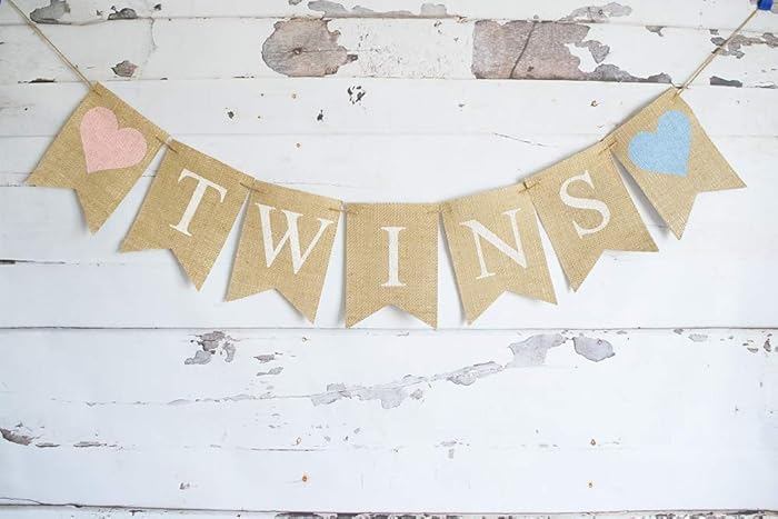 Amazon Com Boy Girl Twins Banner For Baby Shower Or Gender Reveal Amazon Com Boy Girl Twins Banner For Baby Shower Or Gender Reveal