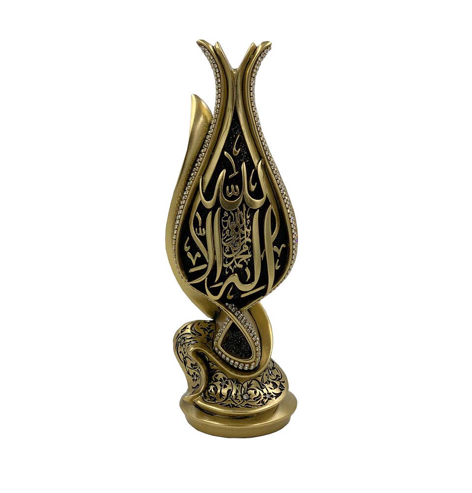 Islamic Turkish Home Table Decor Ramadan Eid Gift Bookend Showpiece Lale Gul Tulip Tawhid