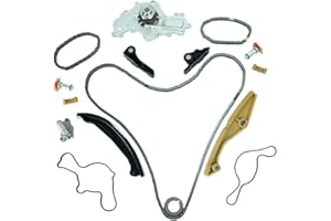 Timing Chain Kit with Water Pump Compatible with 2013-2017 Ford Edge Taurus Lincoln MKS MKX 3.5 3.7L