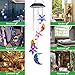 Lainin Solar Wind Spinner Color Changing Star Moon Wind Chime Light Mobile for Home Outdoor Garden