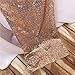 BalsaCircle TRLYC 12 by 60-Inch Rose Gold Wedding Sequin Table Runners for Baby Shower