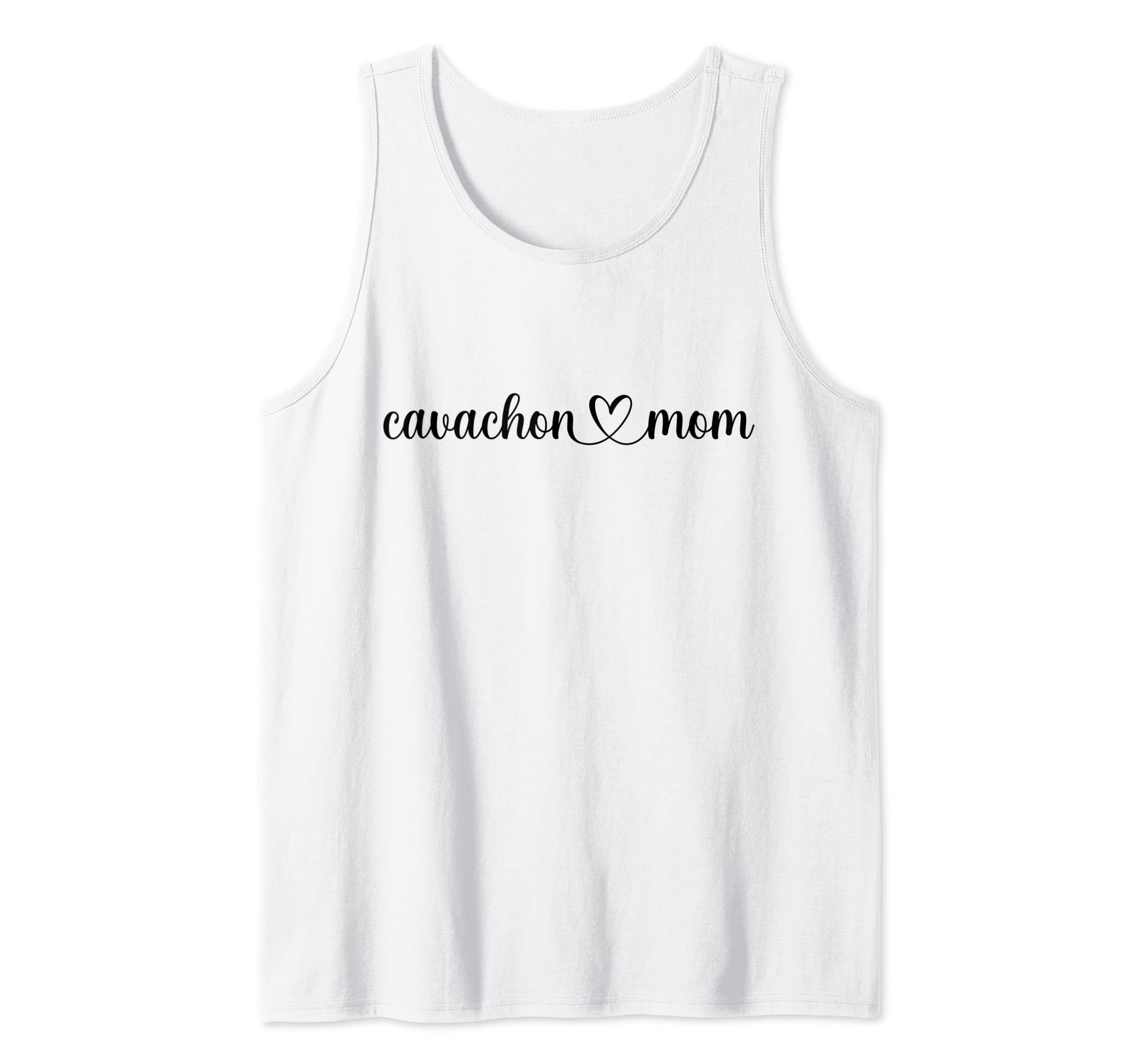 Dog Heart Love Cavachon Mom Tank Top