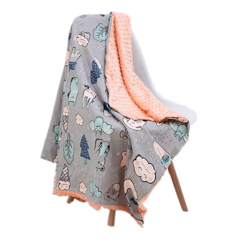 NIUXUAN Baby Blanket Soft Bubble Flannel Infant Swaddle