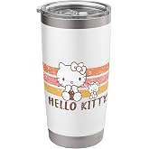 Hello Kitty Vintage Stripes Stainless Steel Insulated Tumbler