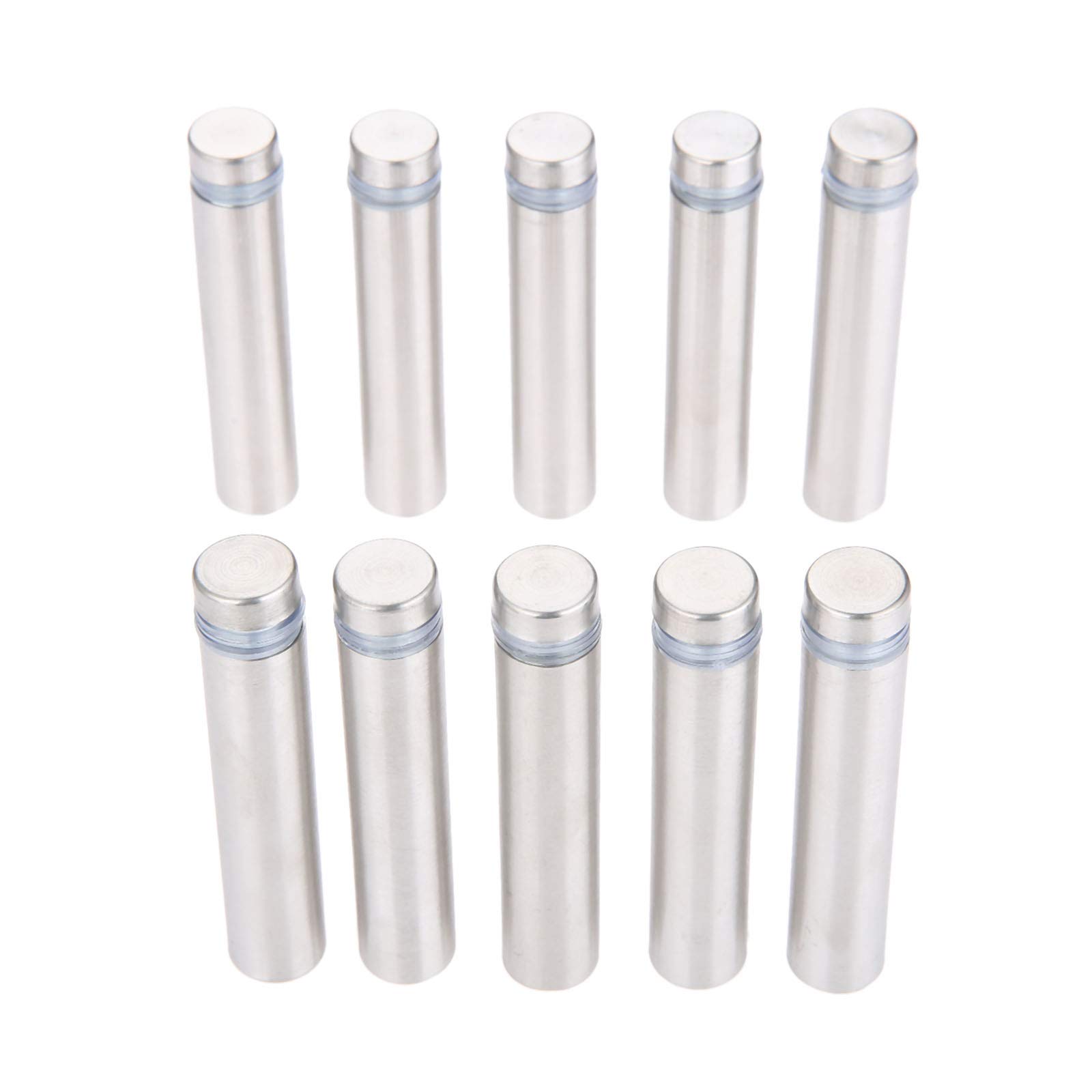 10pcs Standoff Wall Fixings,Stainless Steel Advertisement Nails Screws 12x60mm for Billboards,Picture Frames,Glass Posters and Sign Displays