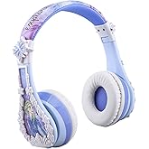 eKids Disney Frozen 2 Bluetooth Headphones with Microphone, Volume Reduced to Protect Hearing, Adjustable Wireless Headphones for School Home Travel, for Fans of Anna and Elsa