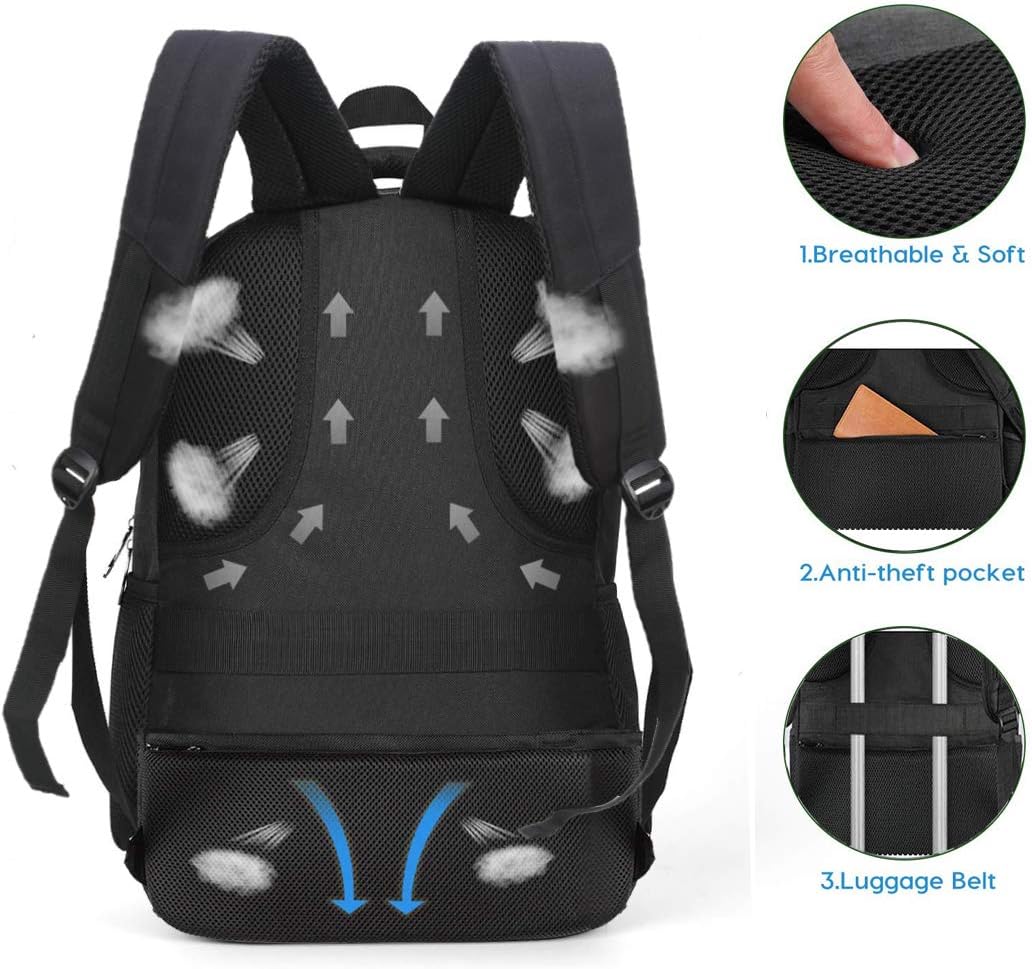 Valigeria Zaino Scuola Media Impermeabile con presa per la porta di ricarica  USB per laptop da Zaino Scuola Superiore Zaino Porta pc Uomo 01 Grigio,  15,6 Pollici urban-earth.co.uk