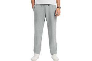 Idtswch 30/32/34/36/38/40 Long Inseam Mens Tall Sweatpants Open Bottom Joggers Athletic Yoga Pants with Pockets