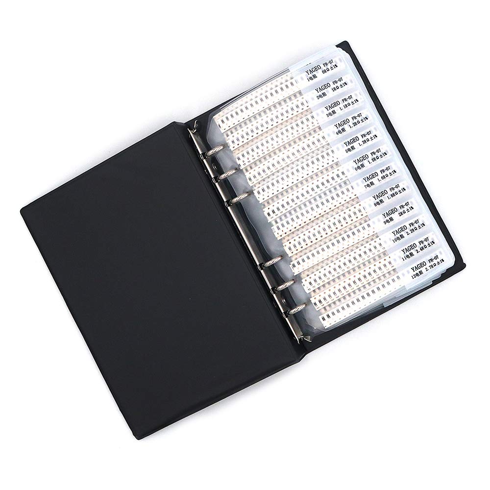 DollaTek 1% 1206 SMD Resistor Assorted Folder (0 ohm-10M ohm) 170value x 50pcs = 8500pcs sample book