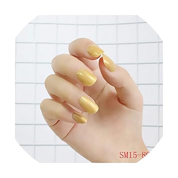 2019 24pcs Hot Fashion Candy Color False Nails Amazon Com