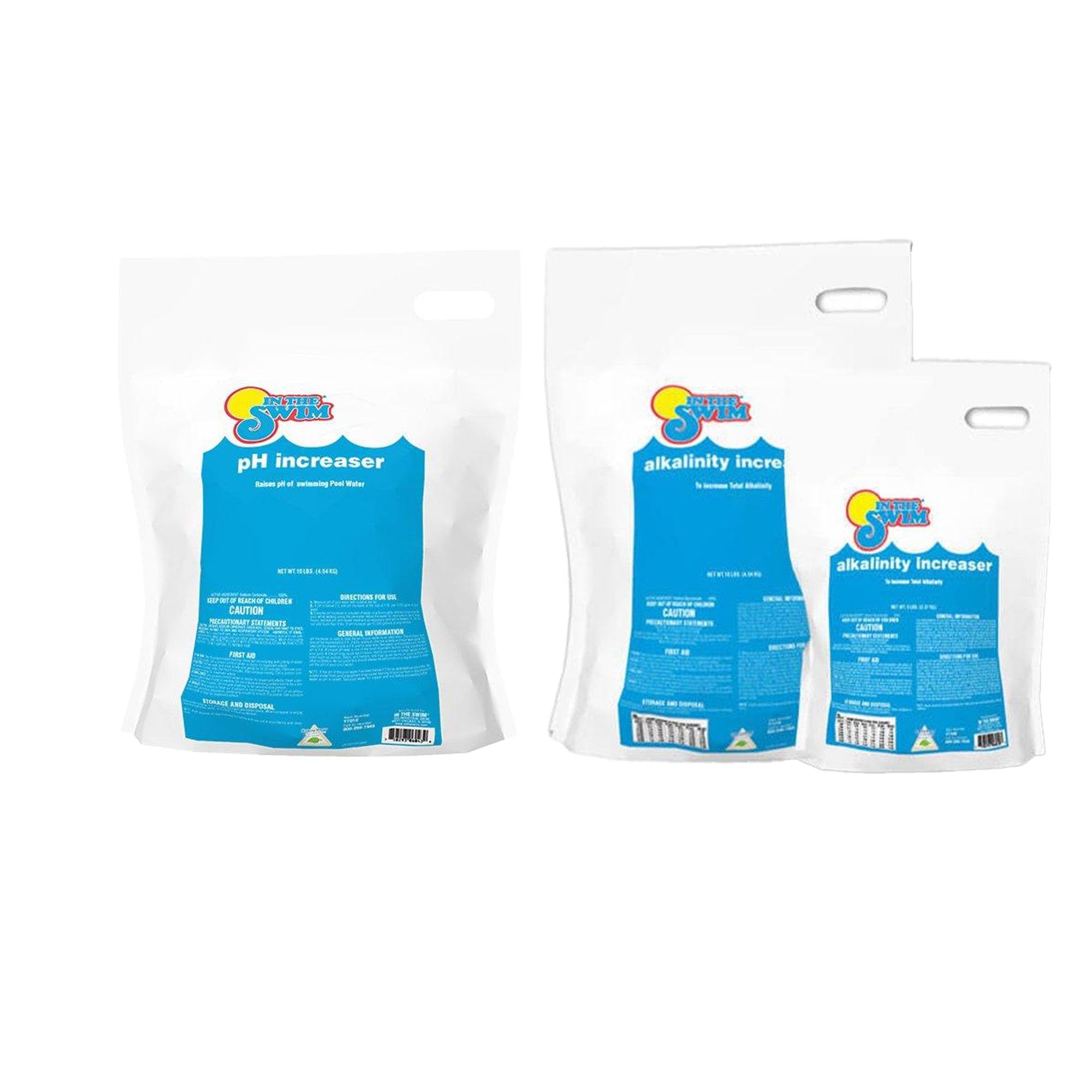 In The Swim pH Increaser and Alkalinity Increaser Bundle: Includes 10 Pound Bag of pH Increaser and 10 Pound Bag Alkalinity Increaser - for Perfectly Balanced Swimming Pool Water Image