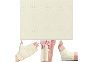 Threlaco Splinting Thermoplastic Material Sheet 1/8" x 18" x 24" 1% Perforated Single Sheet Splinting Material Large for Elbow Wrist Finger Foot Brace Novice and Experienced Splinters, Beige