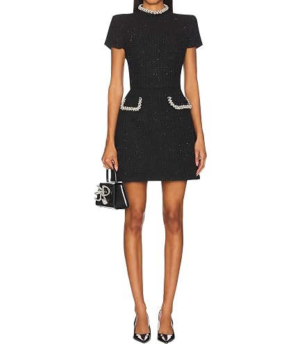 l'agence royalty mini dress Women's Valli Square Neck Dress, Green Windowpane Tweed, 10 at Amazon Women's Clothing store GRADUATION DRESS Pearl-Embellished Off-the-Shoulder A-Line Lace The Kiersten brings bold Size:CHILD 2