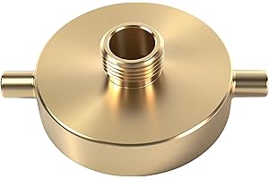 SpringSpray 2-1/2" NST (NH) Female x 3/4" GHT Male Brass Fire Hydrant Adapter with Pin Lug Fire Equipment Brass Hydrant to Garden Hose Adapter