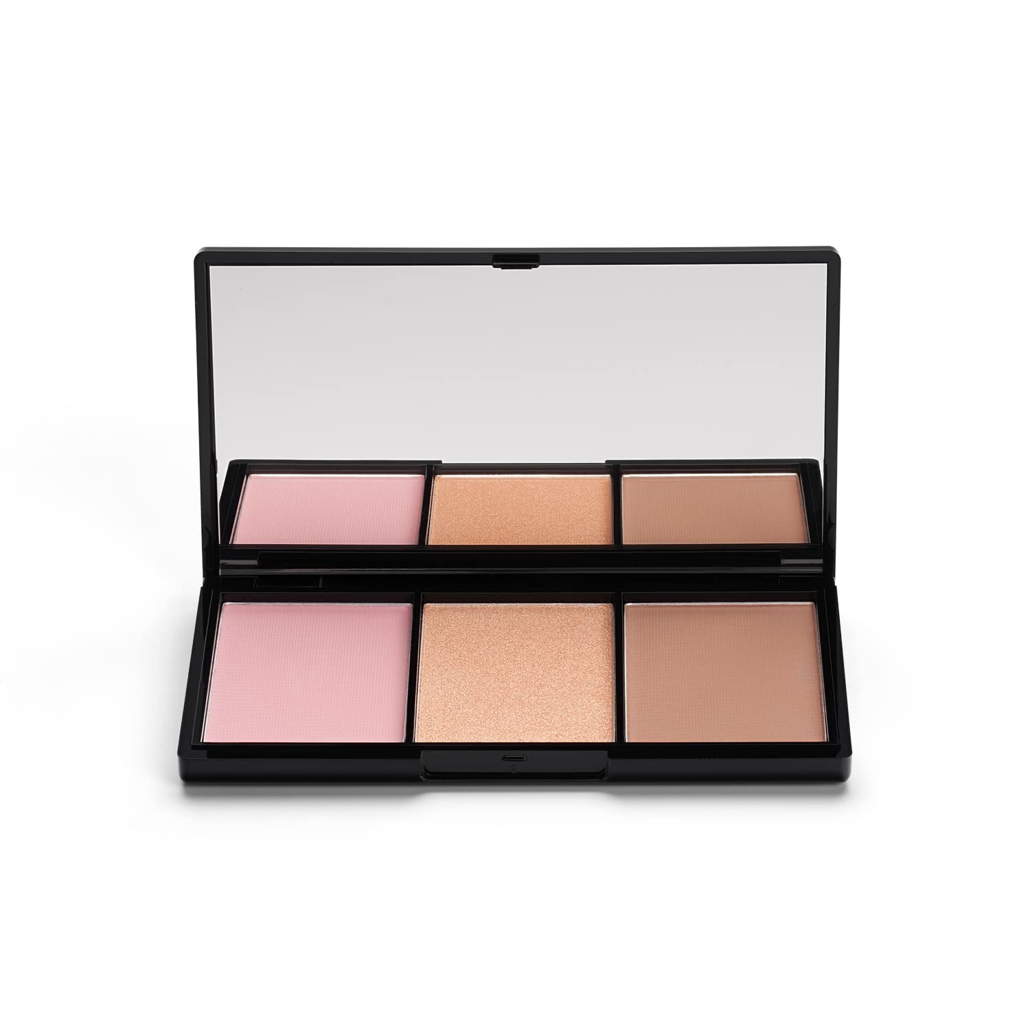 Phase Zero Makeup Multi-Tasking 3-In-1"Cotton Candy" Blusher,"Hidden Agenda" Bronzer +"Shifting Sands" Highlighter Face Palette - 12g / 0.423 oz