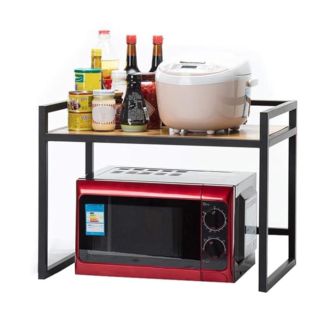 DUDDP Cocina estanterías Cocina Microondas Horno Rejilla/Estante 2 ...